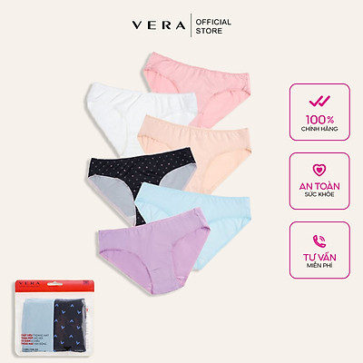 Combo 6 quần lót nữ Vera 6323 - Màu ngẫu nhiên 