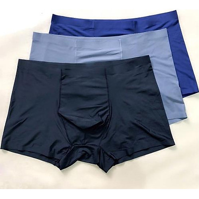 Combo 3 Quần Sịp Nam Quần Lót Đùi Nam Boxer Thun lạnh Mềm Mịn Siêu Thoáng Mát, Co Giãn 4 Chiều Cao Cấp TAKIHA TẶNG Đôi Tất Nam 