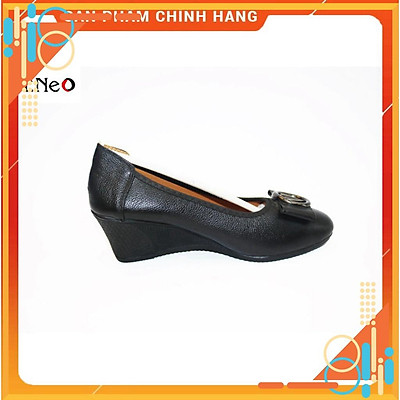 Giày nữ - giày da nữ da bò cao siêu mềm và êm chân kiểu dáng lịch sự đứng đắn rất hợp người trung tuổi (NU05-ND)
