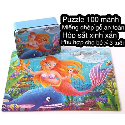 GHÉP HÌNH 100 MẢNH NHIỀU MẪU