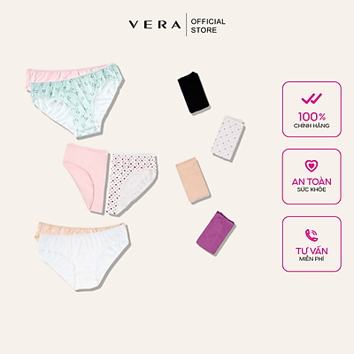 Combo 10 Quần Lót Nữ Vera Bikini 6323 - Màu Ngẫu Nhiên