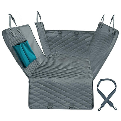 Car Seat Cover Dog Pets Bench Waterproof Dogs Hammock With Mesh Window And Pet Belt Grey Back Protector For Artvehicle Tiki - Waterproof Protective Car Seat Covers Car Seat Cover Dog Pets Bench Waterproof Dogs Hammock With Mesh Window And Pet Belt Grey Back Protector For Artvehicle Tiki - Waterproof Protective Car Seat Covers