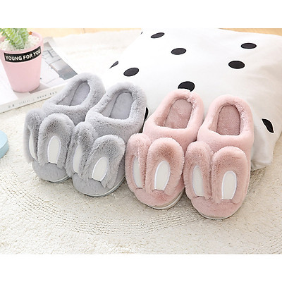 Dép Lông Đi Trong Nhà - Hình Tai Thỏ Dễ Thương  - Nhiều Màu_Size 38-39 (Hàng Chính Hãng)