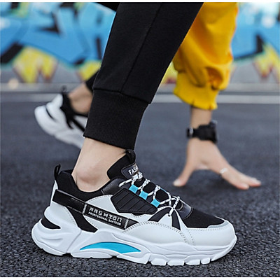 Giày thể thao sneaker nam cổ thấp, giày đế tăng chiều cao mẫu mới XSP344