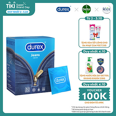 Bao cao su Durex Jeans Hộp 30 bao