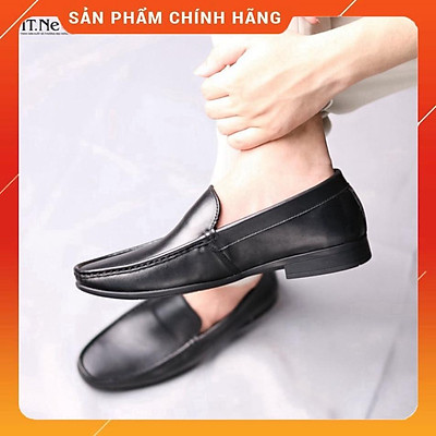 Giày lười - giày da nam cao cấp HT.NEO-100% là da bò tự nhiên, kiểu dáng sang trọng, lịch lãm D37