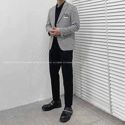 Áo blazer kẻ slimfit HitsMan 1265