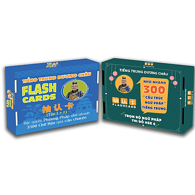 Flashcard - Combo Flashcard Từ Vựng và Ngữ Pháp Tiếng Trung - Phạm Dương Châu