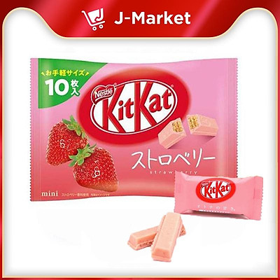 Bánh KITKAT vị dâu Mini Strawberry