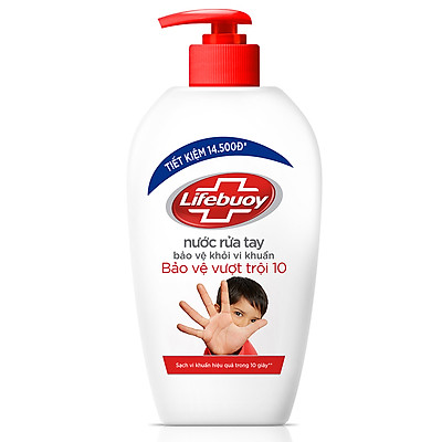 Nước rửa tay Lifebuoy bạc bảo vệ 500G