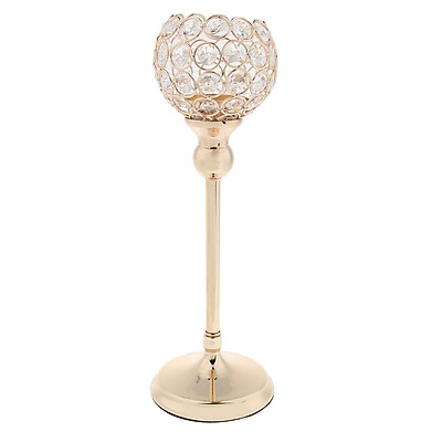 Crystal Glass Candelabra Wedding Candlestick Tealight Votive Candle Holder 30cm 