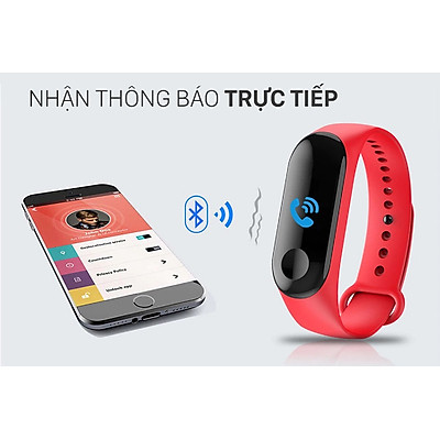 Đồng hồ thông minh đo nhịp tim, bước chân kết nối thông báo với điện thoại