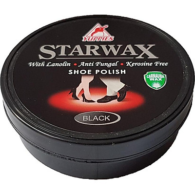 Xi đánh giày đen YUPPIES Star Wax Shoe Polish 48ml-Black (Malaysia)