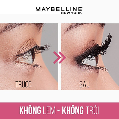 Mascara Dài Mi và Cong Mi Maybelline New York Hyper Curl Waterproof Chuốt Mi Đen Không Lem Không Trôi 9.2ml