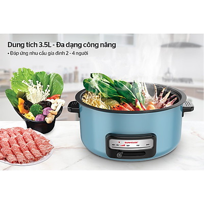 Nồi Lẩu Điện Sunhouse SHD4527 (3.5L) - Hàng Chính Hãng