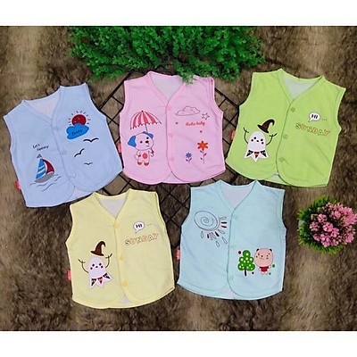 Áo Gile cotton 2 lớp cho bé