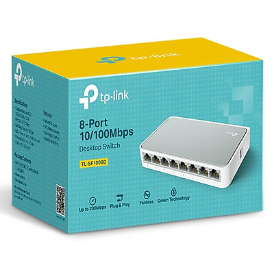 TP-Link TL-SF1008D - Bộ Chia Tín Hiệu Để Bàn 8 cổng 10/100Mbps - Hàng Chính Hãng