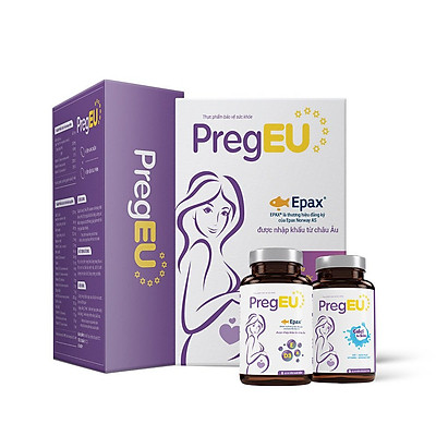 Viên bổ tổng hợp PregEU - hỗ trợ cho phụ nữ dự định hoặc đang mang thai và cho con bú