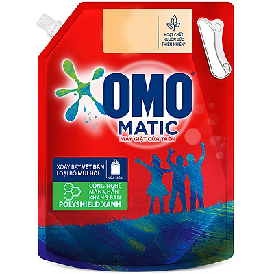 Nước giặt Túi 4.0kg OMO Matic Cho máy giặt cửa trên Sạch bẩn Khử mùi Sạch bẩn Khử mùi toàn diện