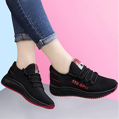 Giầy sneaker nữ phong cách thể thao buộc dây 202