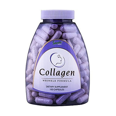 Premium Collagen Peptides with Vitamin C & E - Anti Aging Skin Care, Renew Hair, Nails, Joint Support, Grass Fed Hydrolyzed Collagen Pills Beauty Supplement for Women Men (150 Capsules)