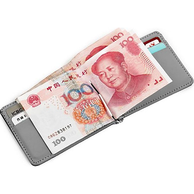 Ví kẹp tiền và đựng card BD148 (Màu Đen Phối Xám)