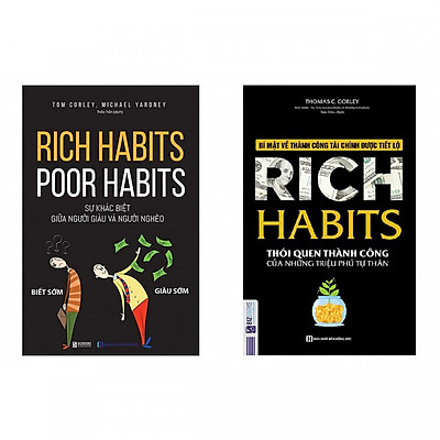 Bộ Sách Bí Mật Của Sự Thành Công ( "Rich Habits - Thói Quen Thành Công Của Những Triệu Phú Tự Thân" + "Rich Habits - Poor Habits Sự khác biệt giữa người giàu và người nghèo" )(Tặng kèm bút chì Kingbooks)