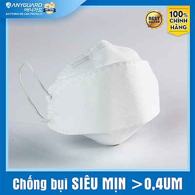 ComBo 10 Chiếc Khẩu Trang KF94 - Form 3D Cao Cấp Chống Bụi Siêu Mịn 0.4um Anyguard Chính Hãng - 4 Lớp Bảo Vệ Tối Ưu Dành Cho Người Lớn - ISO 9001:2015, ISO 13485:2016, QCVN 01:2017/BTC