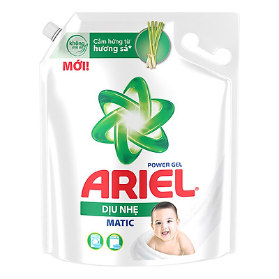 Nước Giặt Ariel Dịu Nhẹ Cho Da Nhạy Cảm Dạng Túi 3.25kg - Mềm mại ngát hương - An toàn cho da em bé