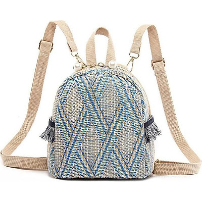 Balo Cói Đan Thời Trang Cho Nữ Balo Đi Biển Siêu Bền - B20 | Tiki