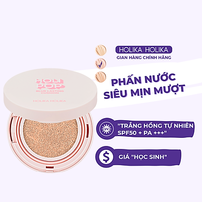 Phấn Nước Holika Holika Holi Pop Blur Lasting Cushion SPF50+ PA+++