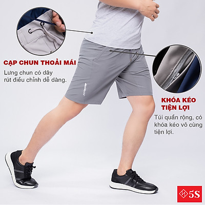 Quần Short Gió Thể Thao Nam 5S (QSG002S1-01) Trẻ Trung, Năng Động, Nam Tính