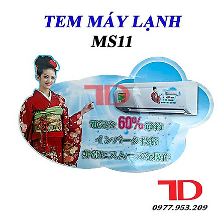Tem trang trí máy lạnh, máy giặt, tủ lạnh nội địa Nhật