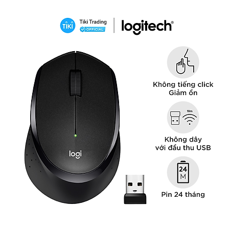 Chuột Không Dây Logitech M330 Silent Plus - Hàng Chính Hãng