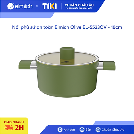 Nồi phủ sứ an toàn Elmich Olive EL-5523OV