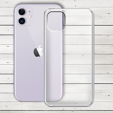 Ốp lưng cho Iphone 11 - 01240 - Ốp dẻo trong - Hàng Chính Hãng