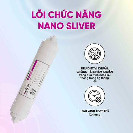 Combo 4 lõi lọc nước chức năng Mutosi TKNH - Lõi T33/GAC, Khoáng đá, Hồng ngoại xa, Nano bạc - Hàng chính hãng Mutosi