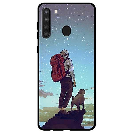 Ốp lưng dành cho Samsung A21 - A21s - A31 mẫu Chàng Trai Và Cún