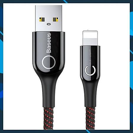 Cáp sạc nhanh Baseus X- shaped Light chân Lightin và Type C - Hàng Chính Hãng