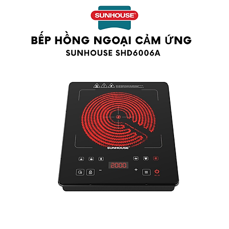 Bếp hồng ngoại cảm ứng Sunhouse SHD6006A - Hàng Chính Hãng