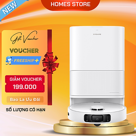 Robot Hút Bụi Lau Nhà Dreame D20 Ultra Lực Hút 13.000 Pa - Hàng Chính Hãng