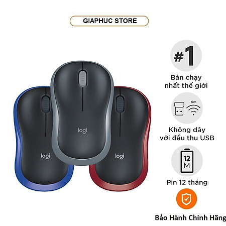 Chuột không dây M185 Logitech Wireless - Hàng Chính Hãng