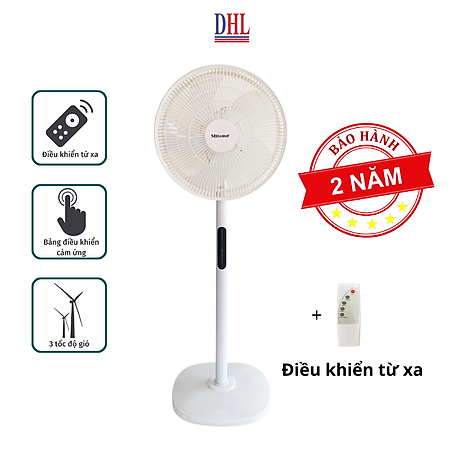 Quạt Cây Đứng Mitomo FCE-60 có điều khiễn từ xa, hẹn giờ hàng chính hãng