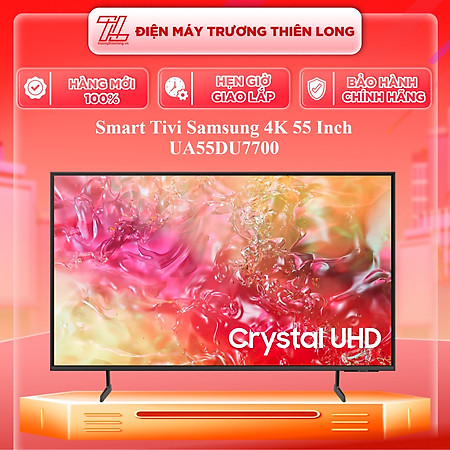 Smart Tivi Samsung 4K 55 Inch UA55DU7700 55DU7700 - Hàng chính hãng - Chỉ giao HCM