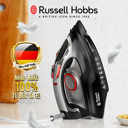 Bàn ủi hơi nước Russell Hobbs Powersteam Ultra 20630-56 3100W Ngăn Chứa Nước 350ml Màu Đen - Hàng Nhập khẩu Chính Hãng