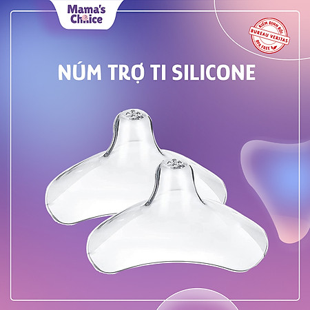 Núm Trợ Ti Mama's Choice, Trợ Ty Silicone Siêu Mềm Giúp Mẹ Cho Bé Bú Dễ Dàng