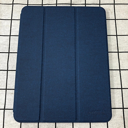 Bao da chính hãng Mutural cao cấp cho iPad Pro 12.9 2020 có khay đựng bút - Xanh đen