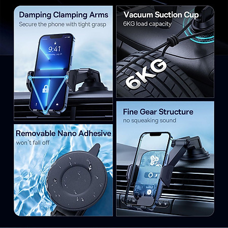 Giá Đỡ Baseus UltraControl Mega Series C40465400111-00 Gắn Trên Oto- Hàng Chính Hãng