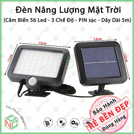 Đèn Năng Lượng Mặt Trời KhoNCC Hàng Chính Hãng - Chiếu Sáng Sân Vườn - Hẻm Trọ - Cầu Thang - Tiết Kiệm Điện - Thân Thiện Môi Trường - KLM-DNLMT5M
