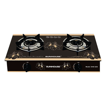 Bếp Gas Dương Đôi Mặt Kính Sunhouse SHB 3226 - Hàng chính hãng